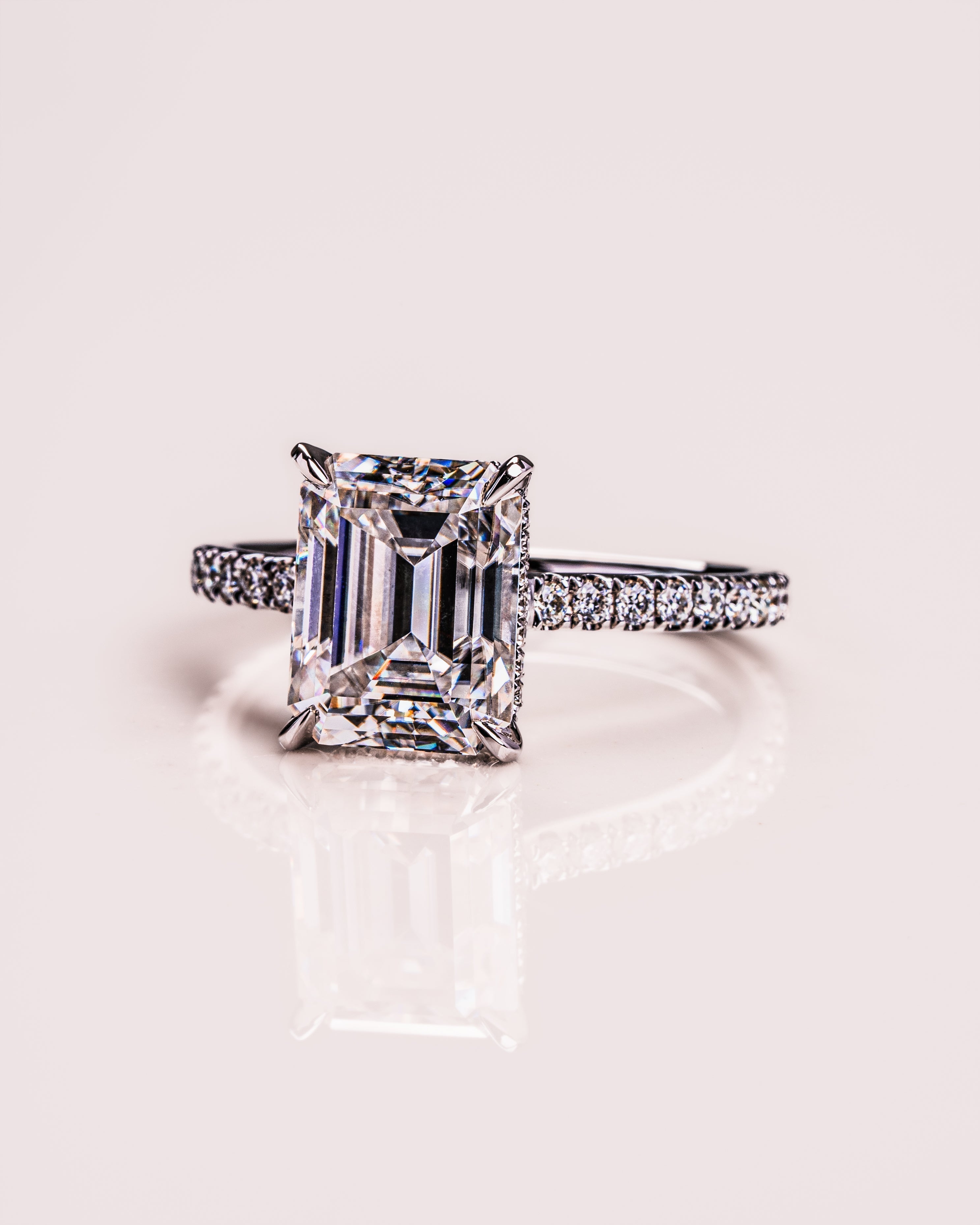Jasmin (mit Pavé) – Smaragd | Silber