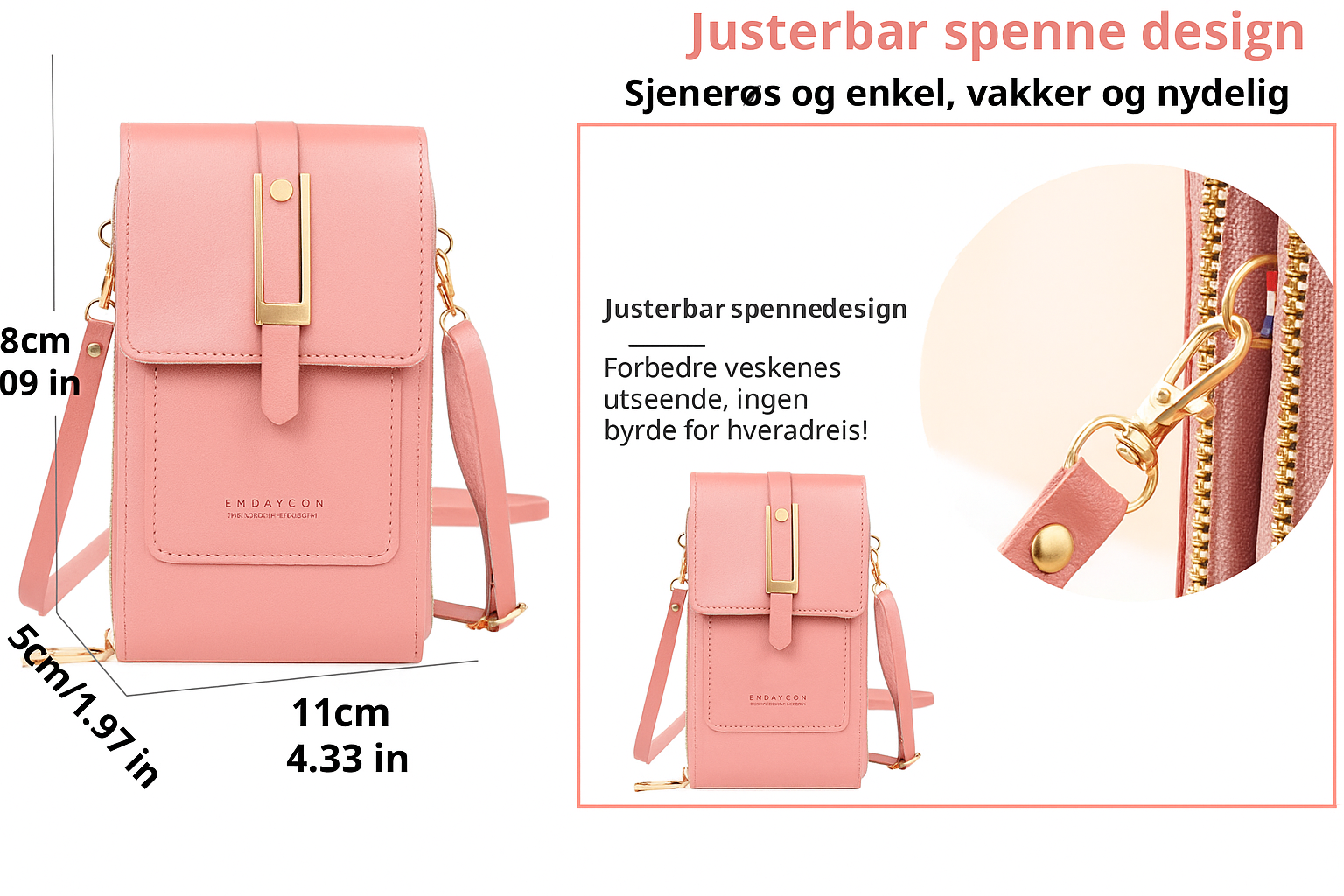 Alessia | Crossbody-Tasche mit Handyfach