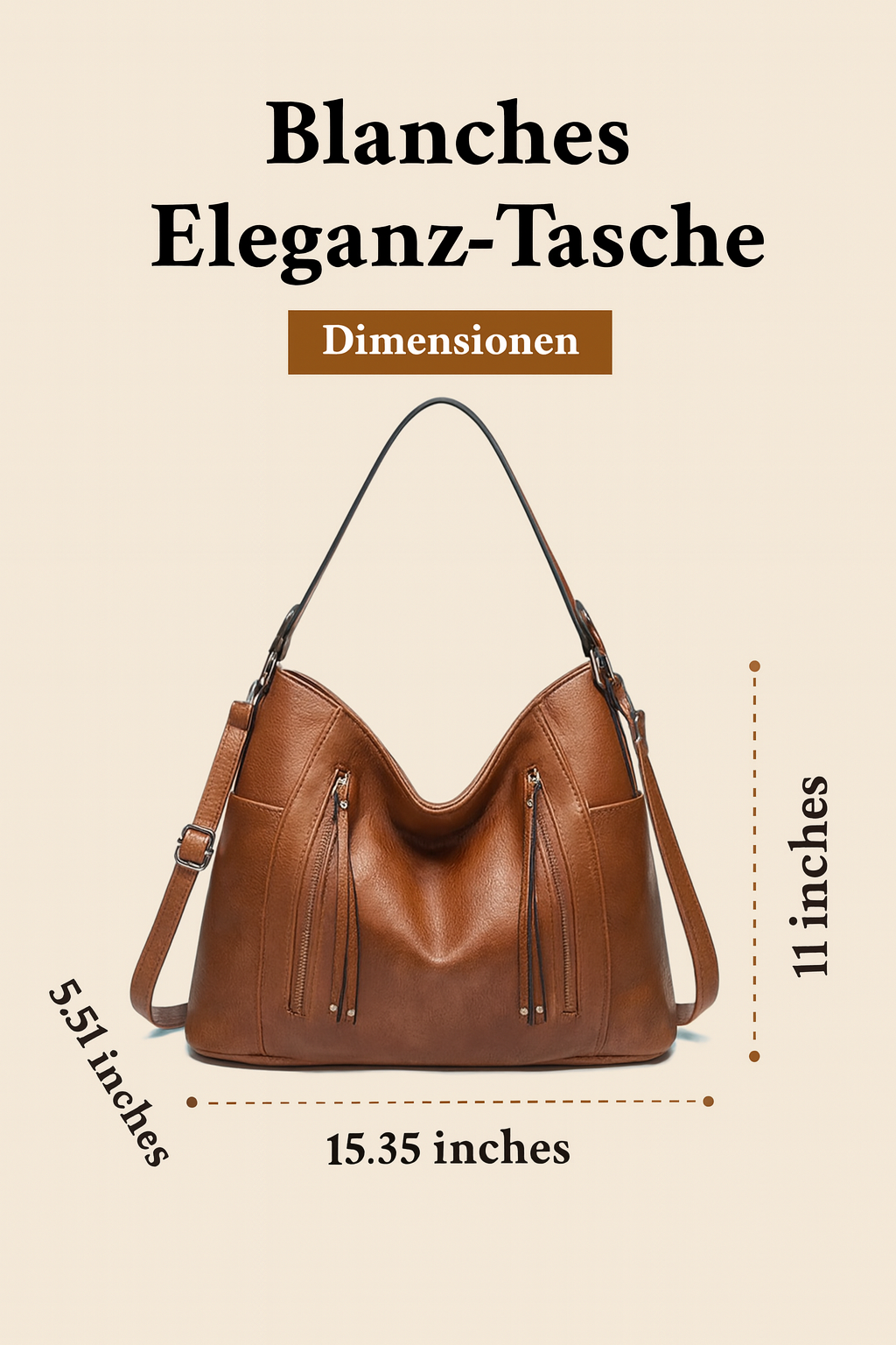 Blanches Eleganz | Luxuriöse Tasche
