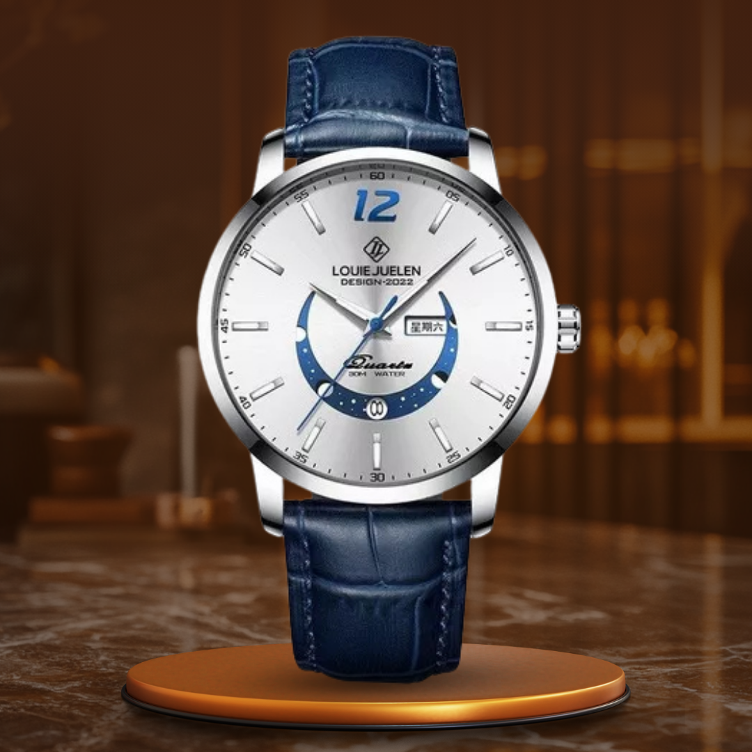 Elegante Leuchtende Mondphasenuhr