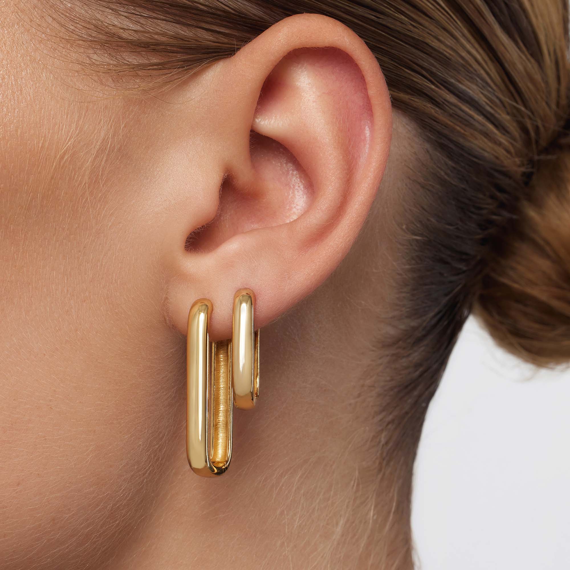 Große Icon Hoops | Gold