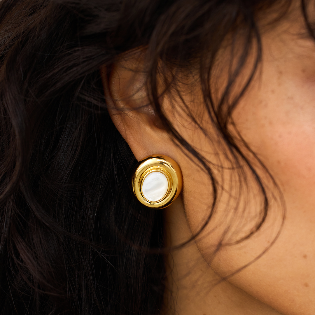Giselle Perlenohrringe | Gold
