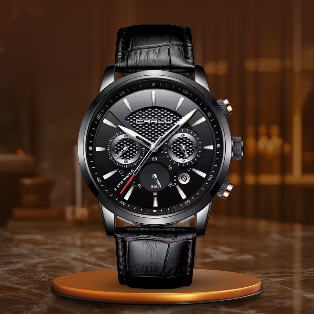 Modische Militär Lederuhr
