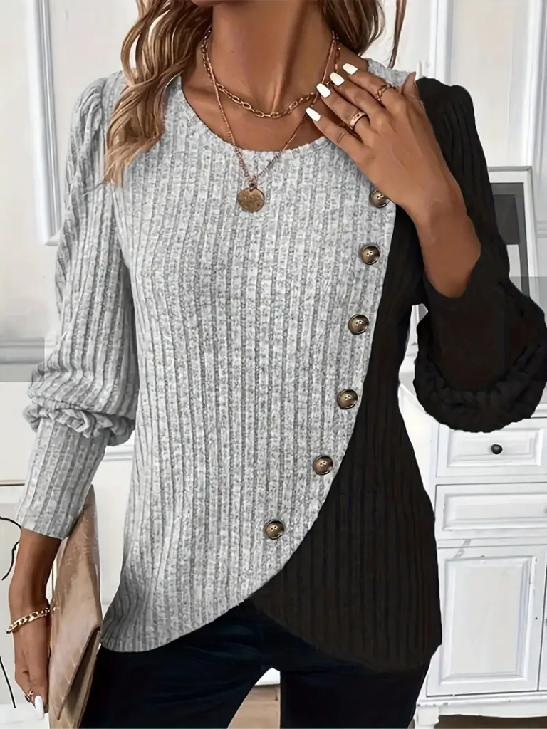 Kaia Lässiger Strick Langarmshirt