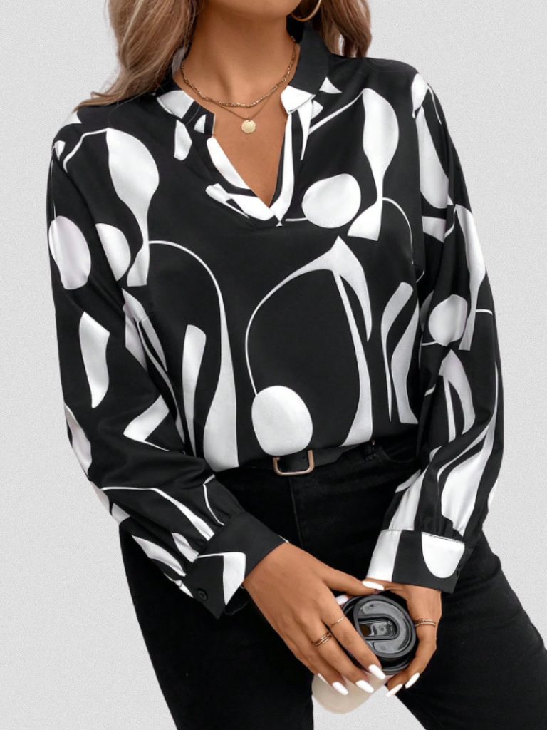 Lyra Satin Schau Bluse