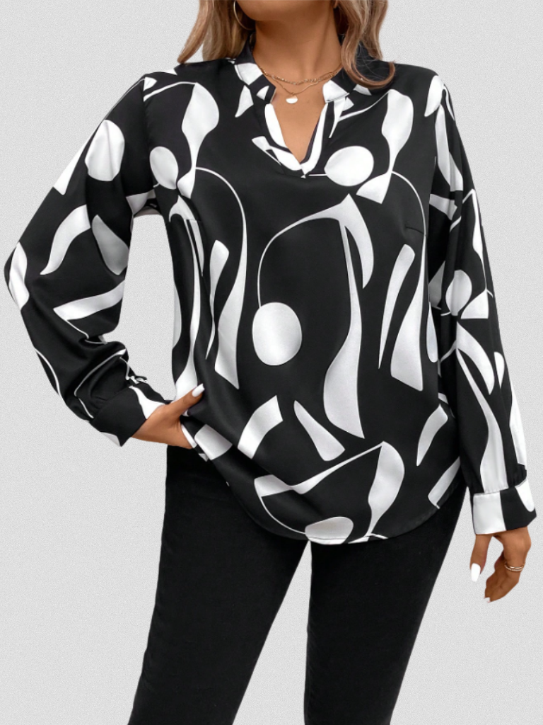 Lyra Satin Schau Bluse