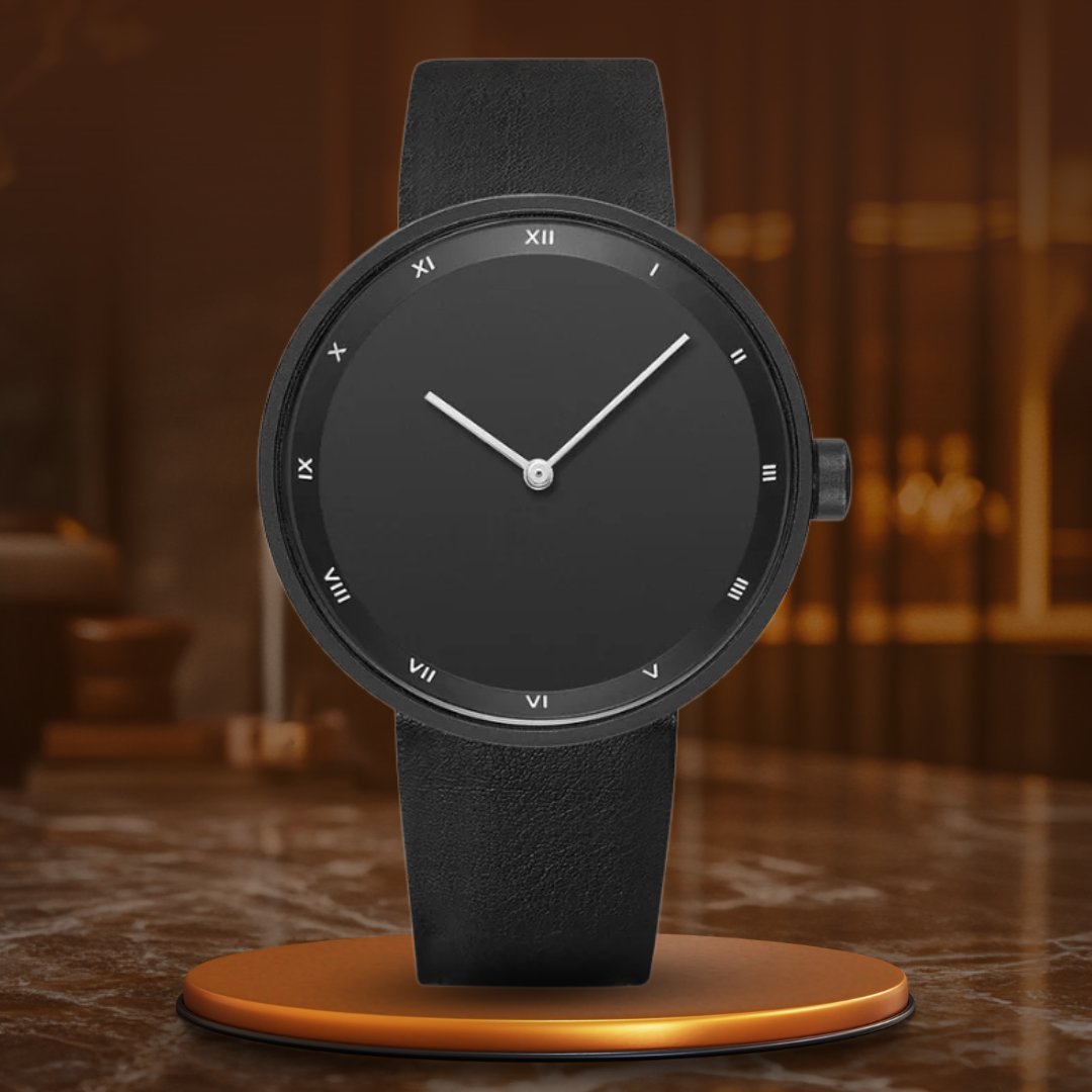 Quarz Armbanduhr im minimalistischen Stil