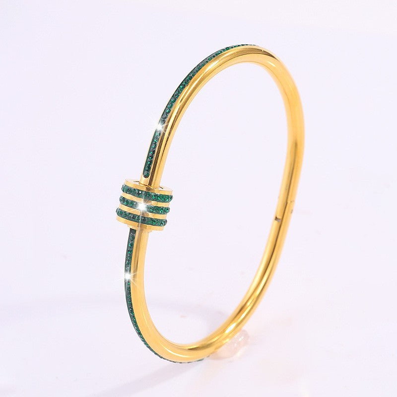 Weißes Tessandra Virelli Armband aus Gold
