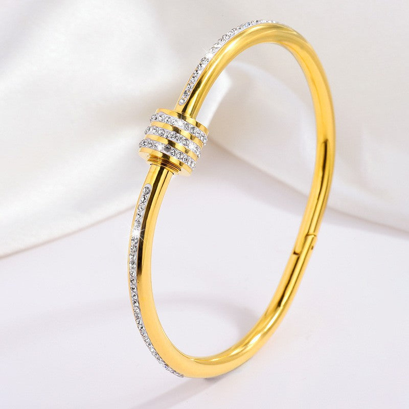 Weißes Tessandra Virelli Armband aus Gold