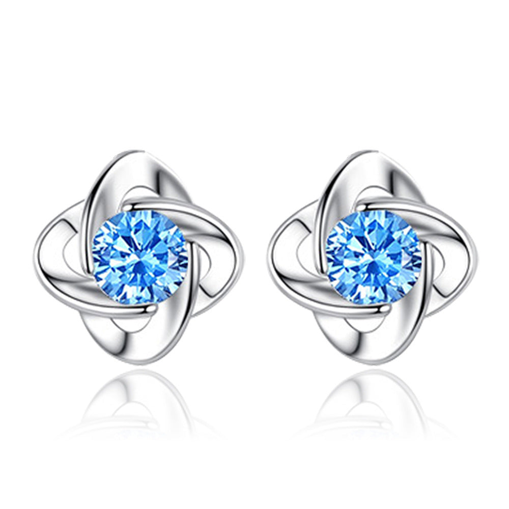 Seren Klee Loop Set Blau | Weißgold
