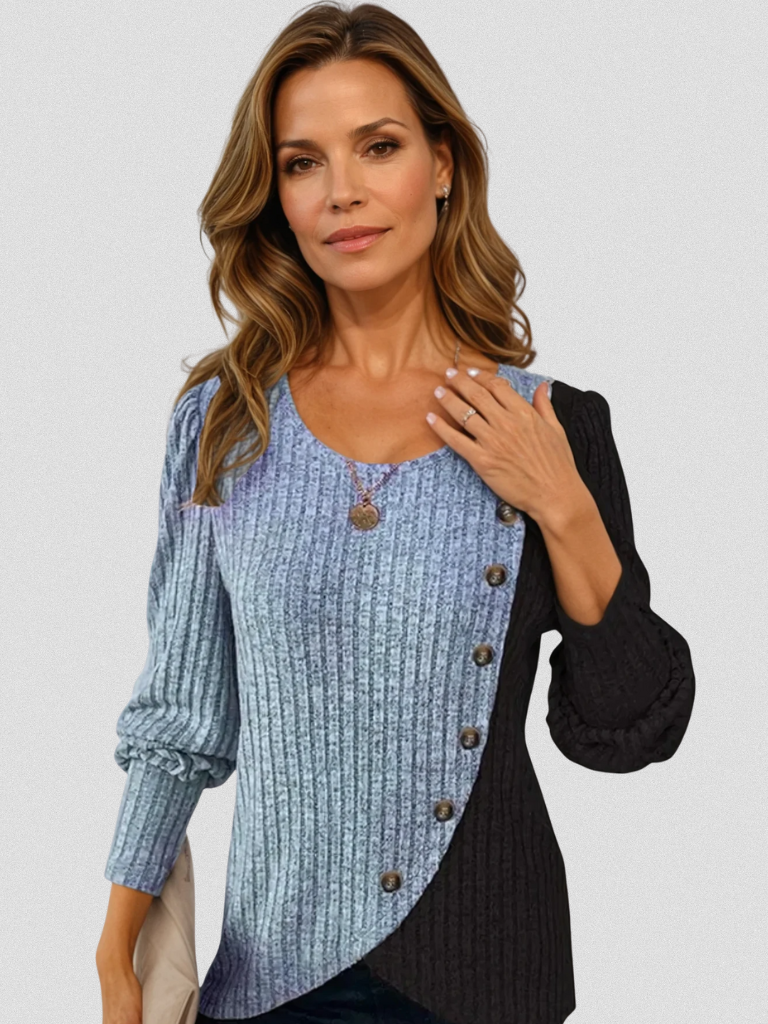 Kaia Lässiger Strick Langarmshirt