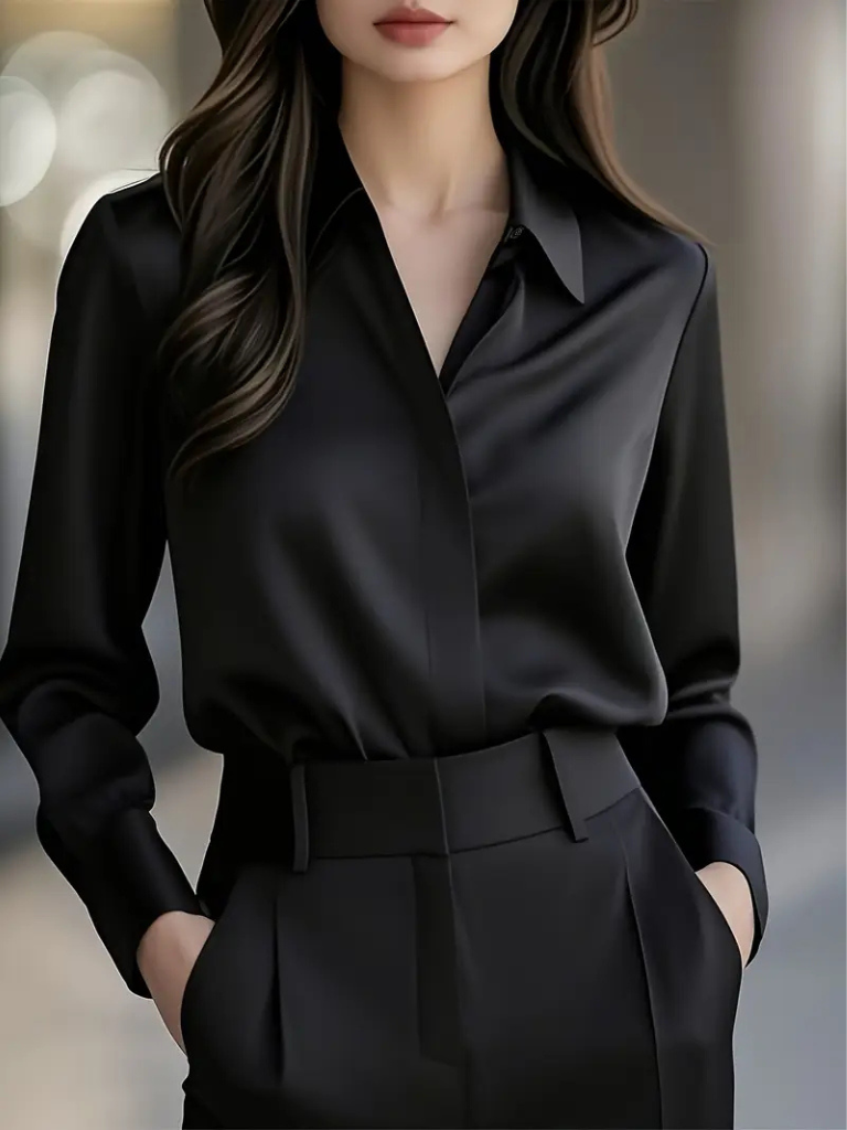 Marielle Bluse In Satin Schau