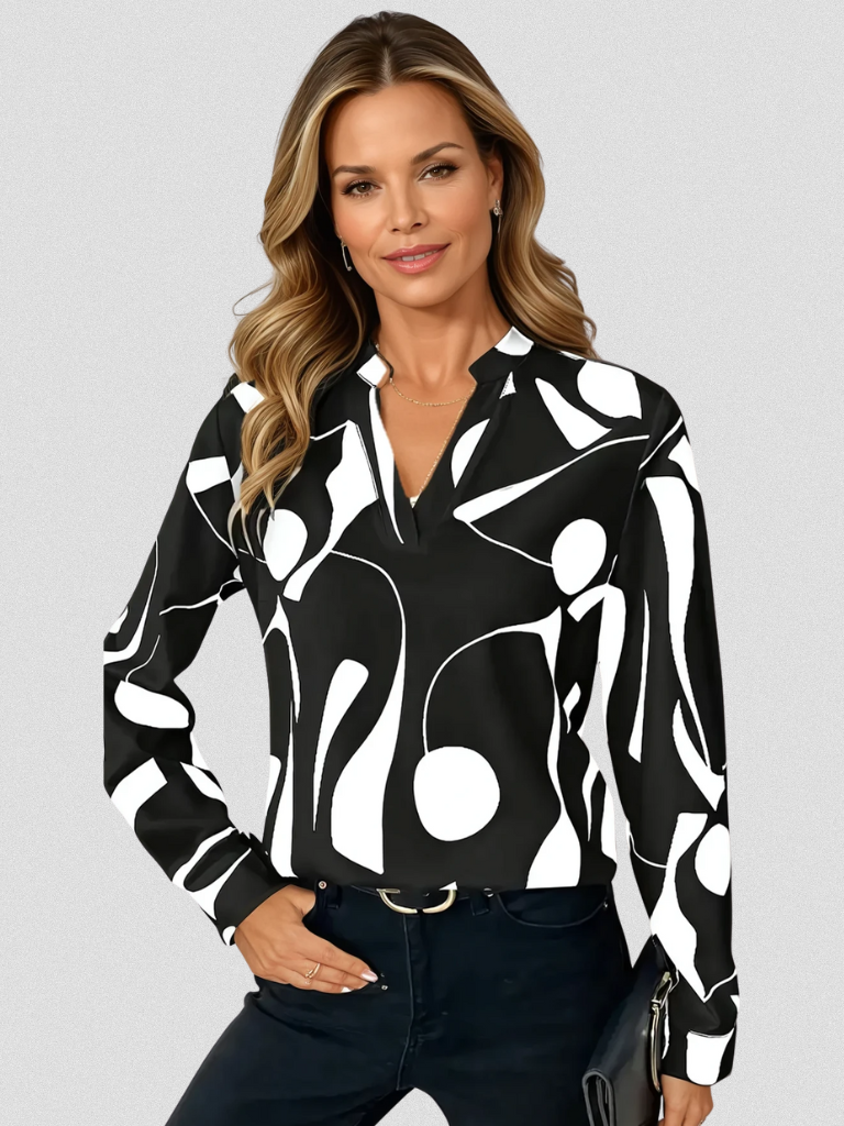 Lyra Satin Schau Bluse