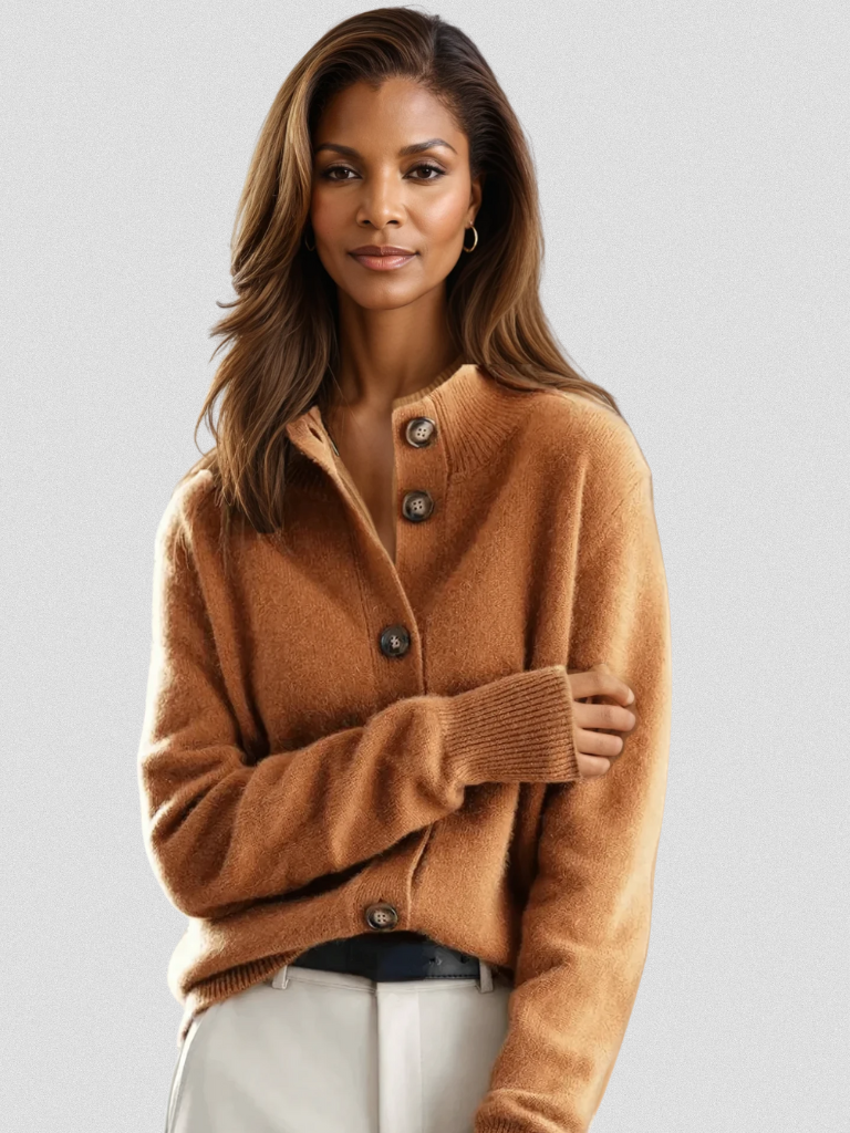 Sofia Knopf Strickjacke