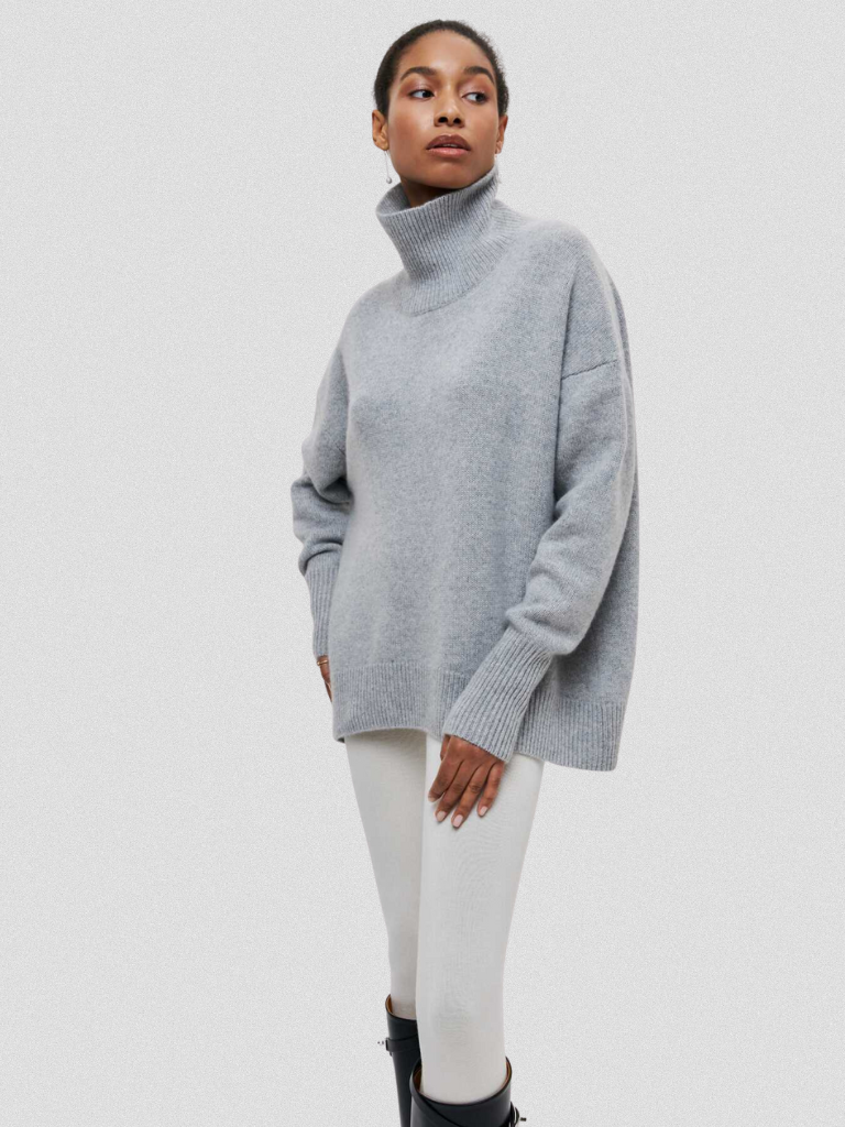Elena Strickpullover Mit Hochkragen