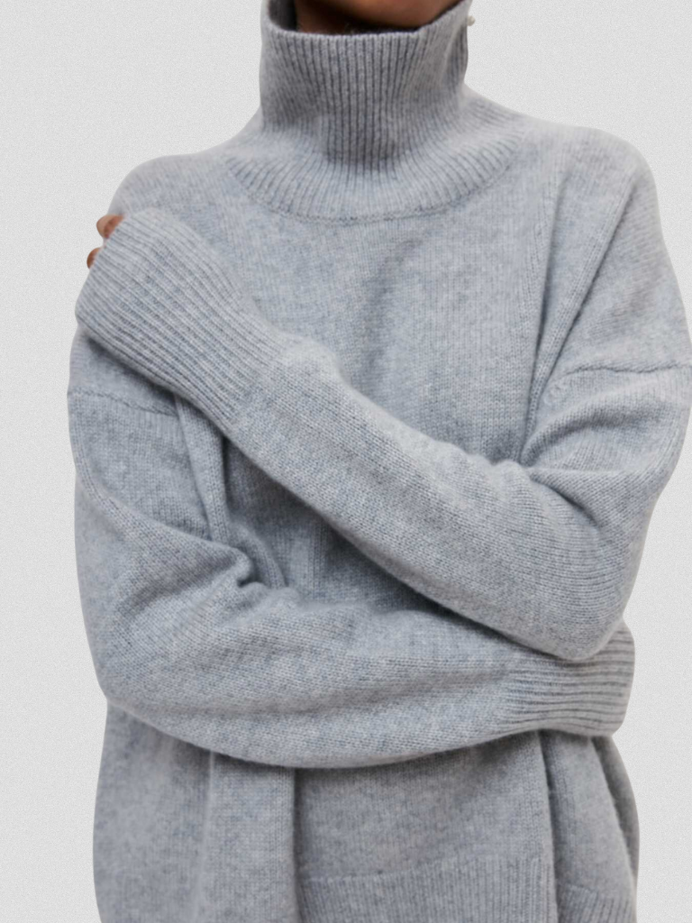 Elena Strickpullover Mit Hochkragen