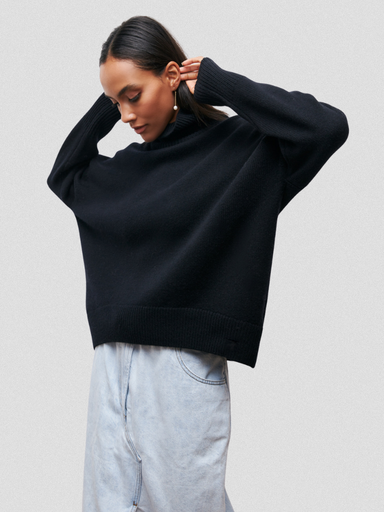 Elena Strickpullover Mit Hochkragen