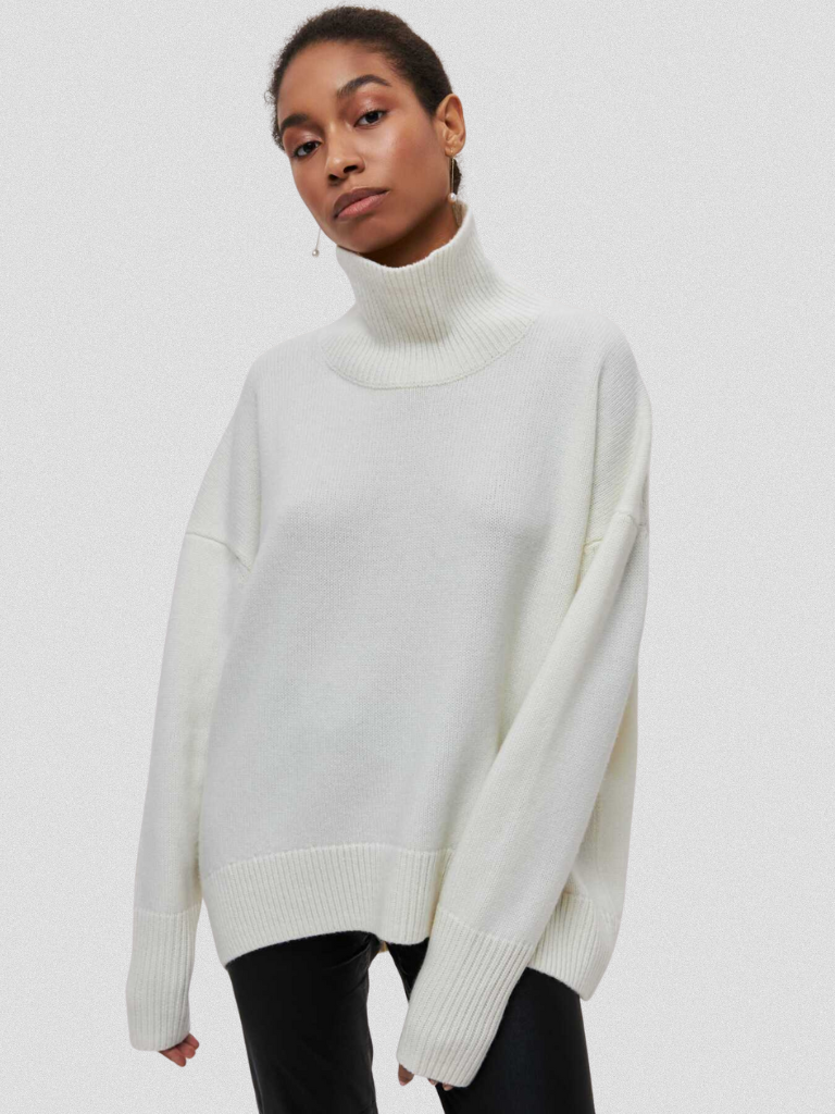Elena Strickpullover Mit Hochkragen