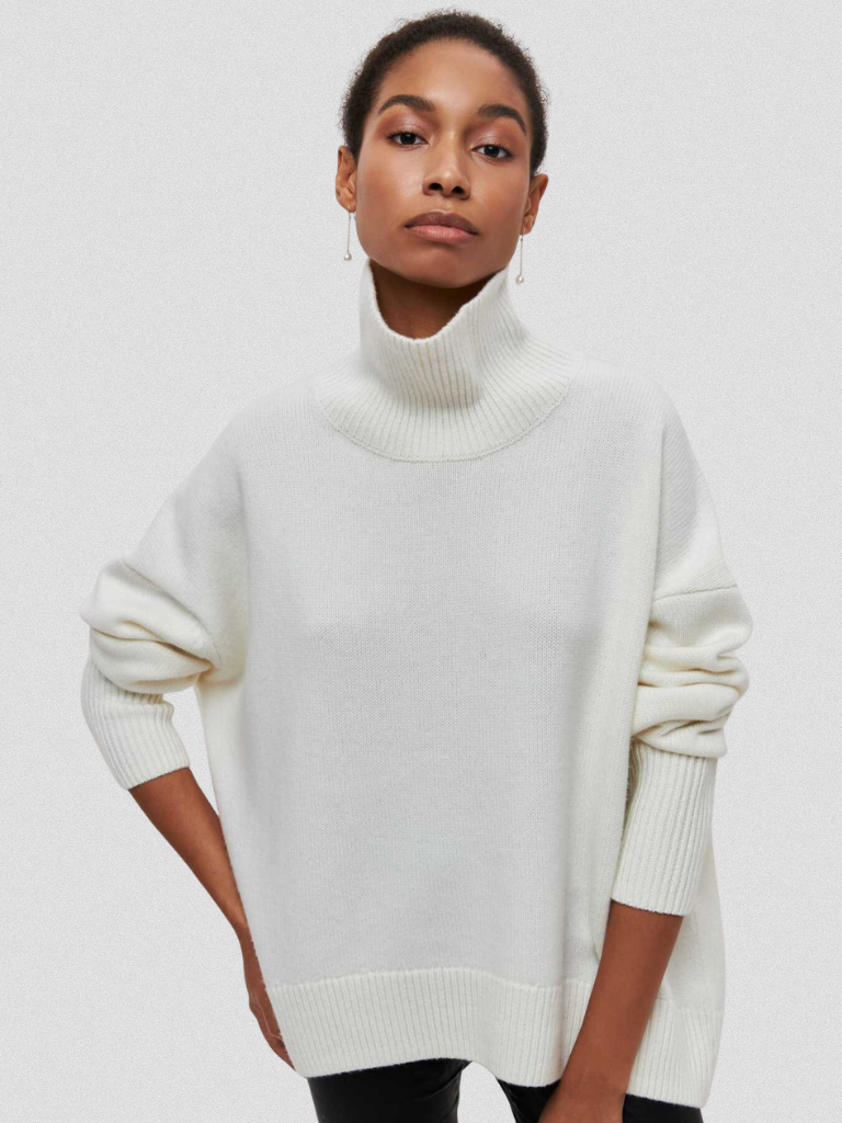 Elena Strickpullover Mit Hochkragen