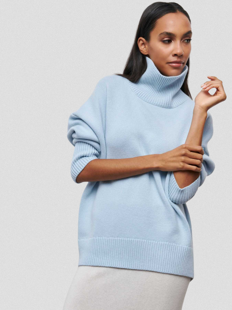 Elena Strickpullover Mit Hochkragen