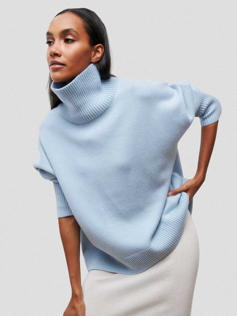Elena Strickpullover Mit Hochkragen