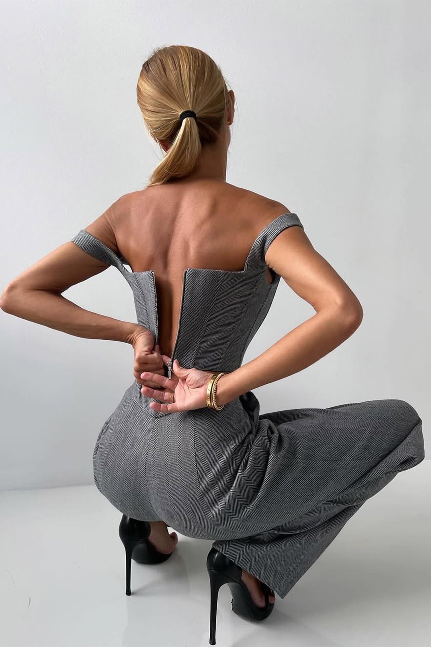 Dolce – Dreiteiliges Set mit doppelreihigem Blazer