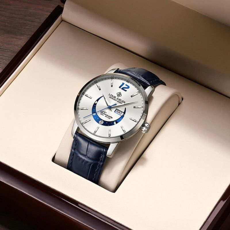 Elegante Leuchtende Mondphasenuhr