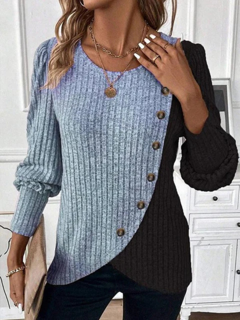 Kaia Lässiger Strick Langarmshirt