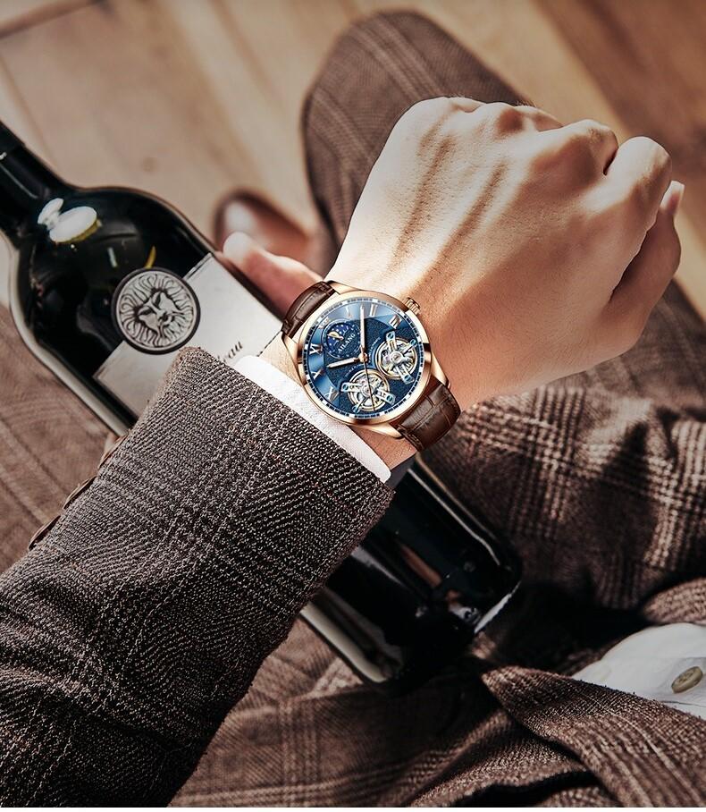 Tourbillon Geschäft Mechanische Uhr