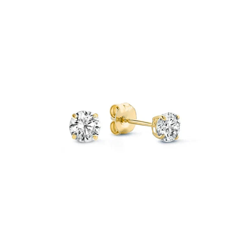 Larmes de Lune Ohrstecker mit Stein | Gold
