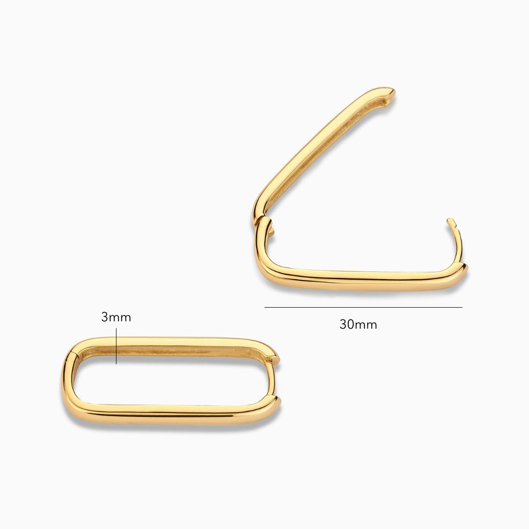 Große Icon Hoops | Gold