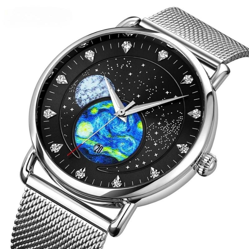 Mechanische Uhr Mondschein