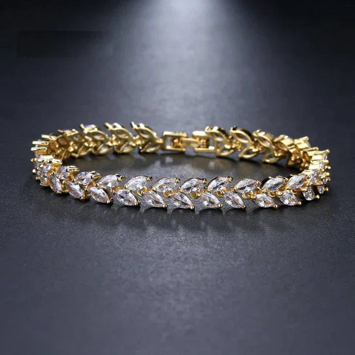 Nemorina Foliora Armband aus Weißgold