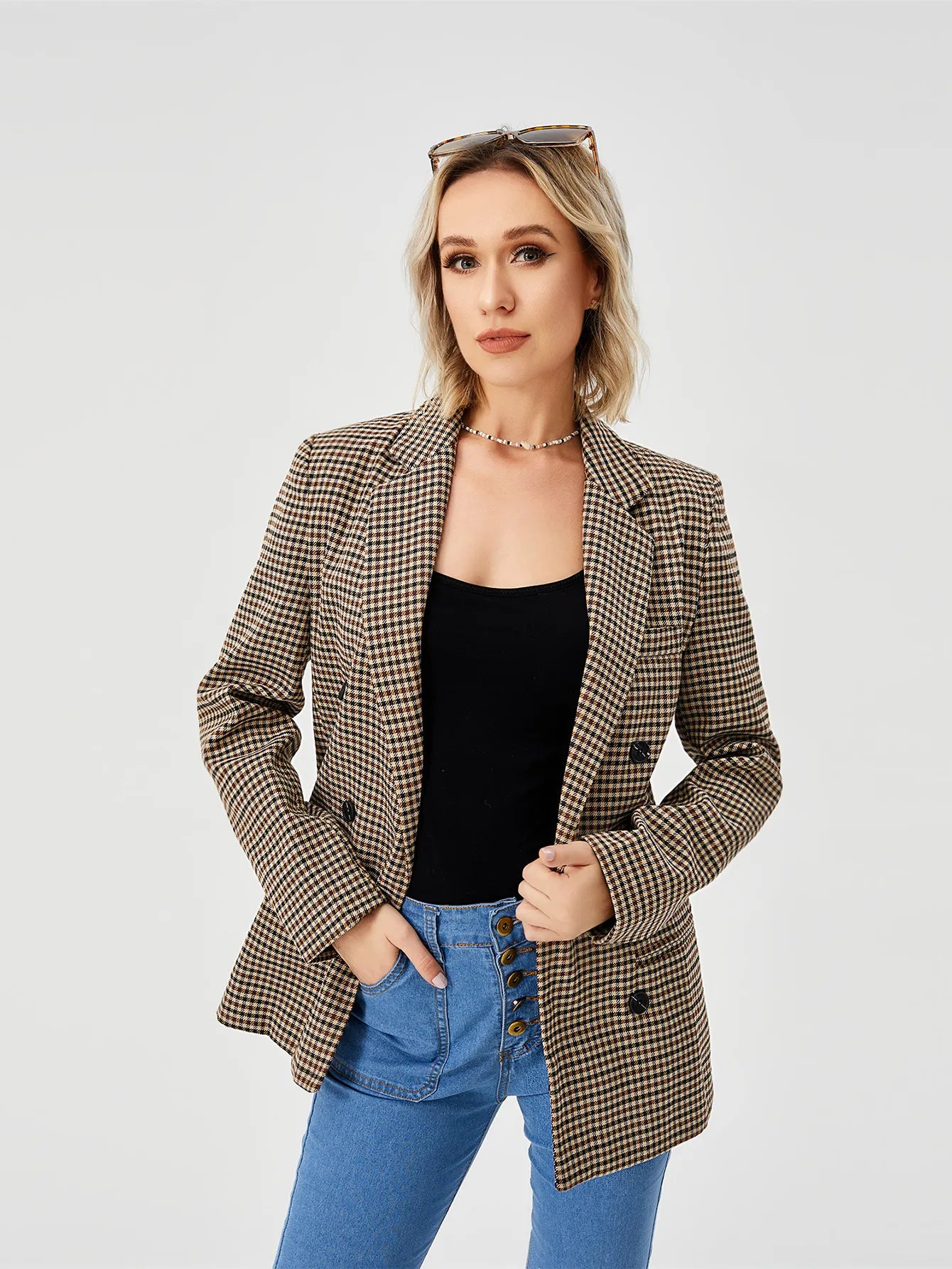 Sabine – Damenblazer Chic Tweed, Limitierte Edition