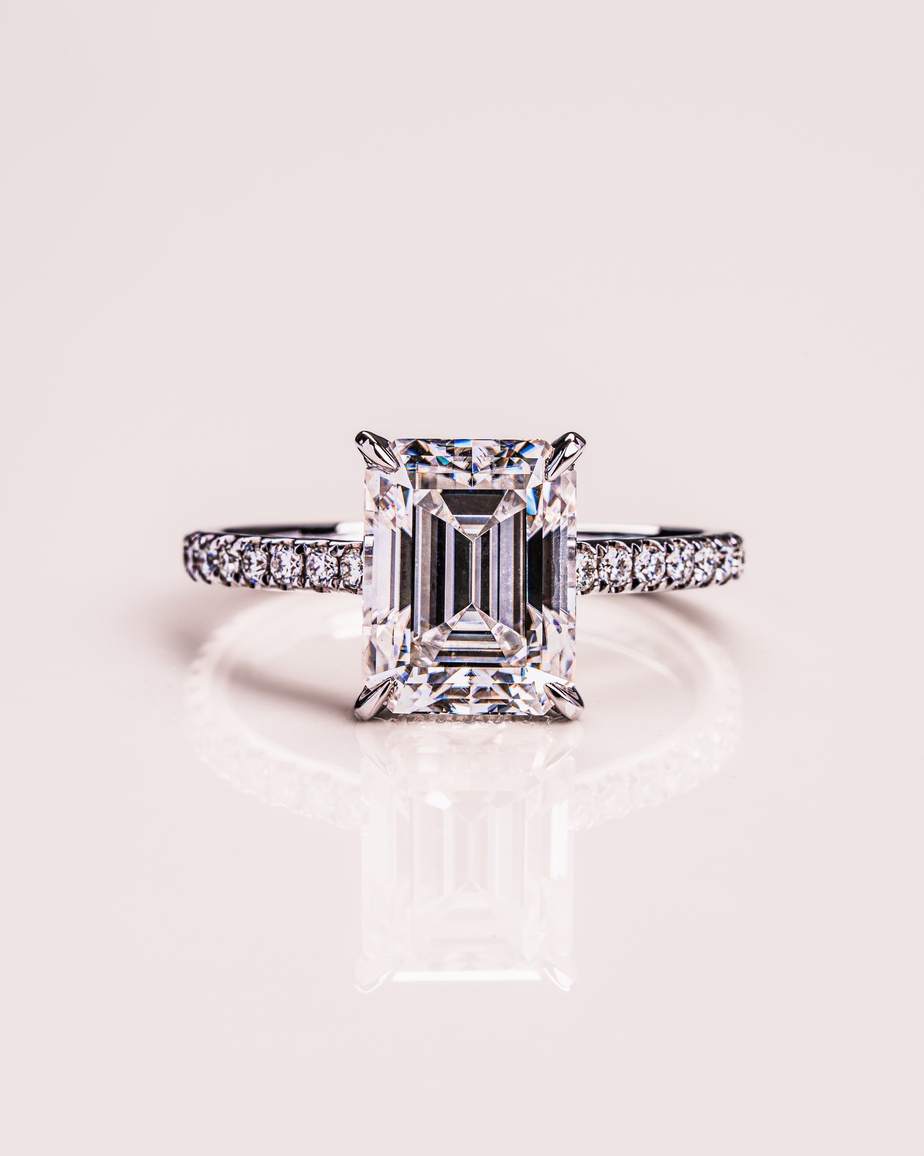 Jasmin (mit Pavé) – Smaragd | Silber