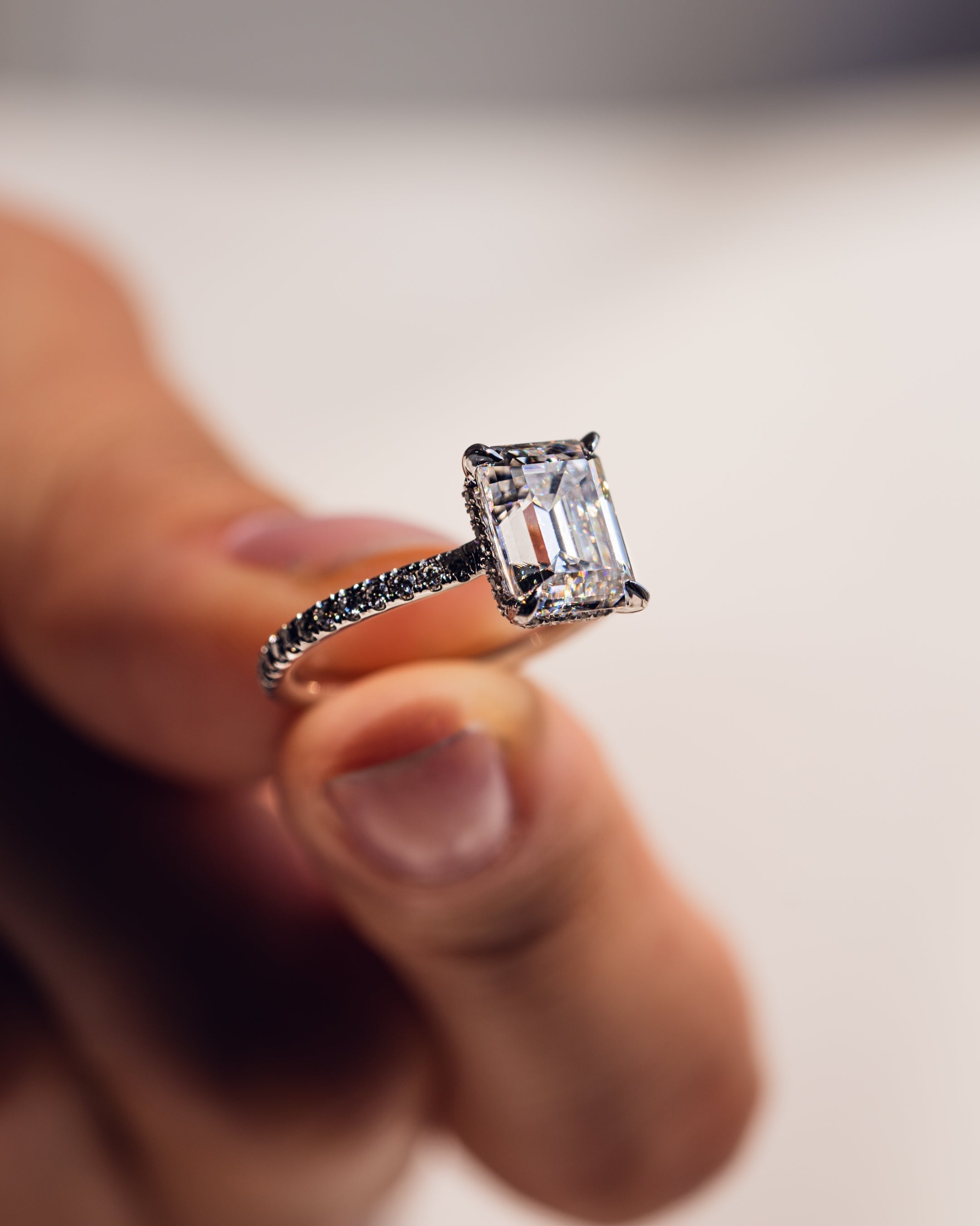 Jasmin (mit Pavé) – Smaragd | Silber