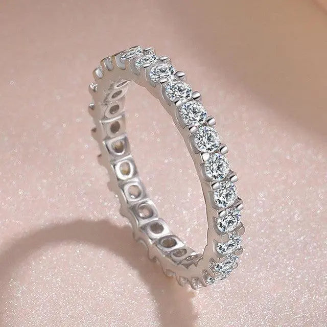 Silberring mit Zirkonia Einlage