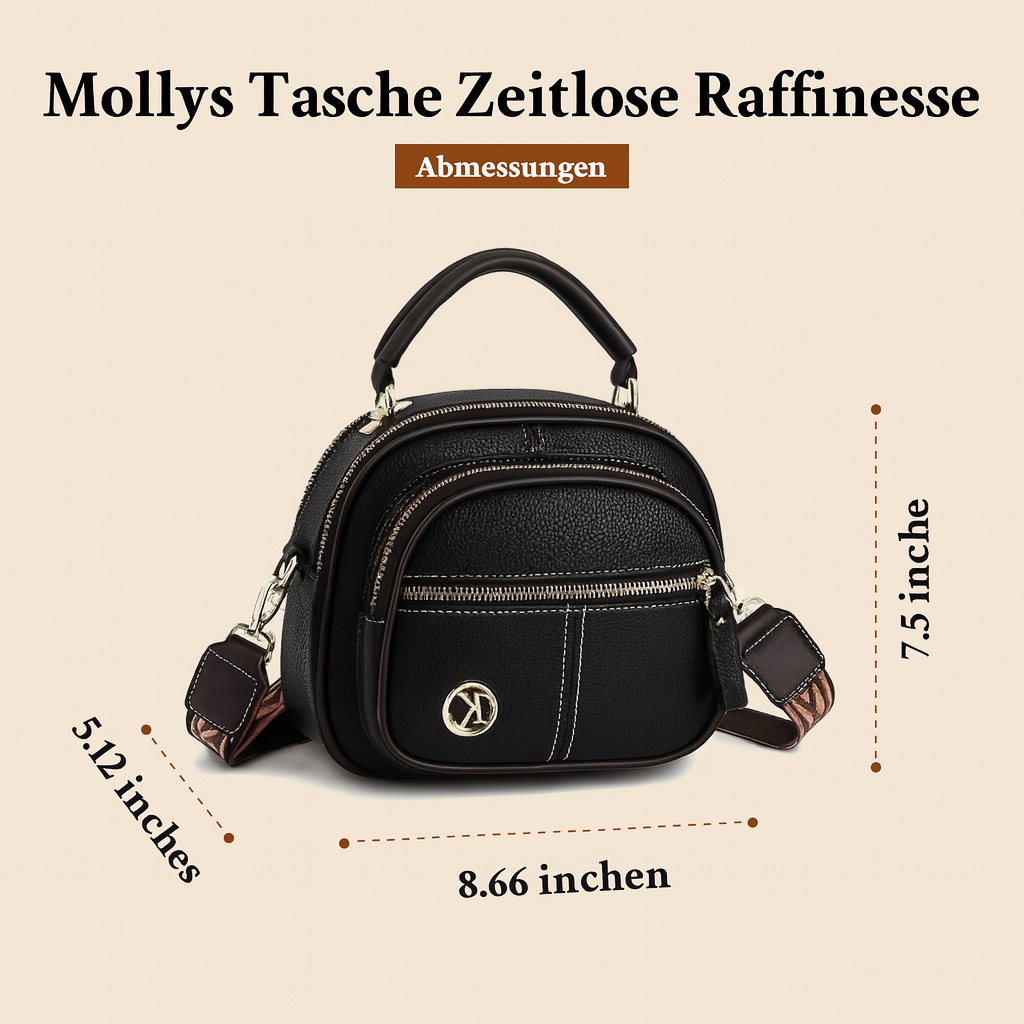 Mollys zeitlose Eleganz | Stilvolle Tasche mit Schulterriemen