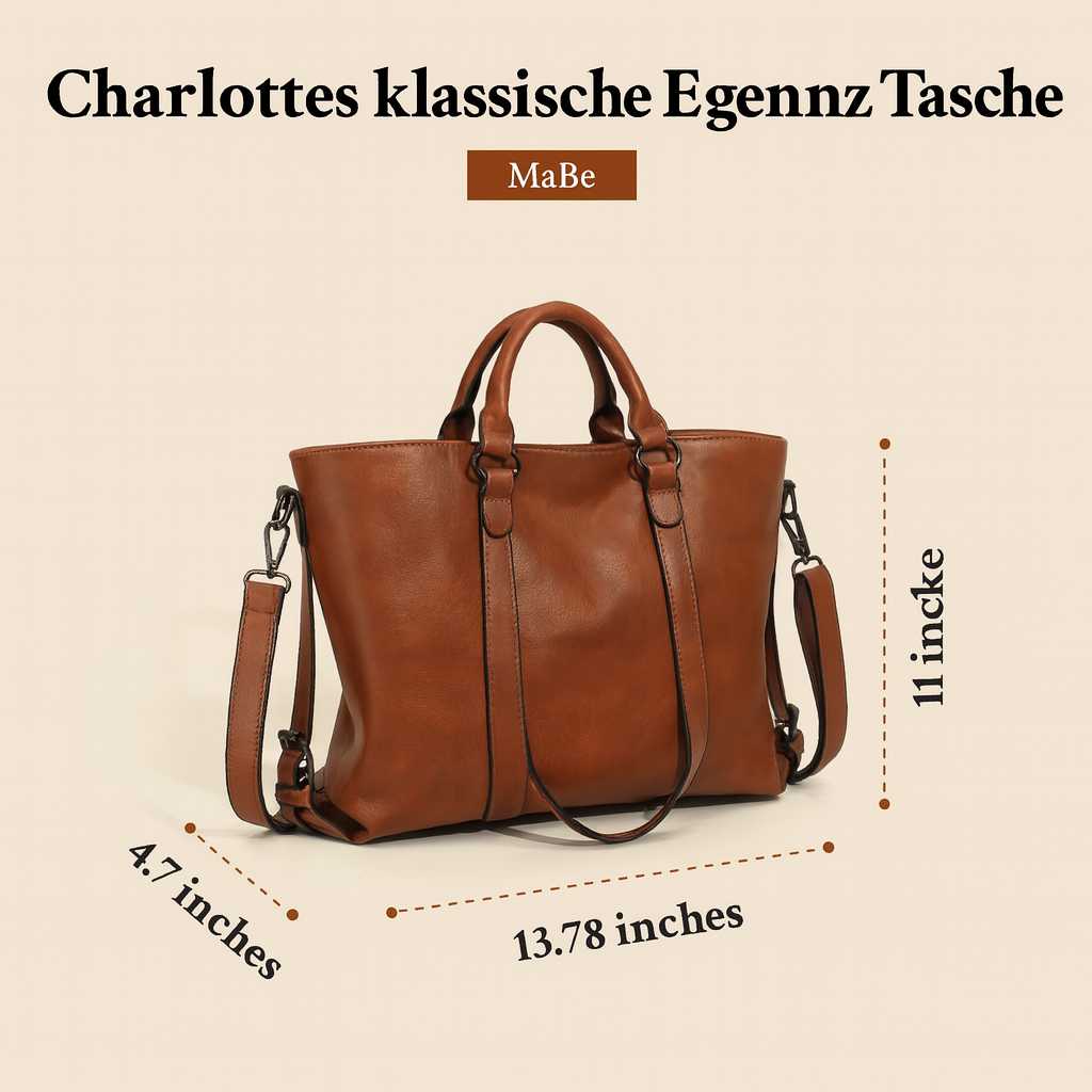 Charlottes klassische Eleganz | Retro-Tragetasche