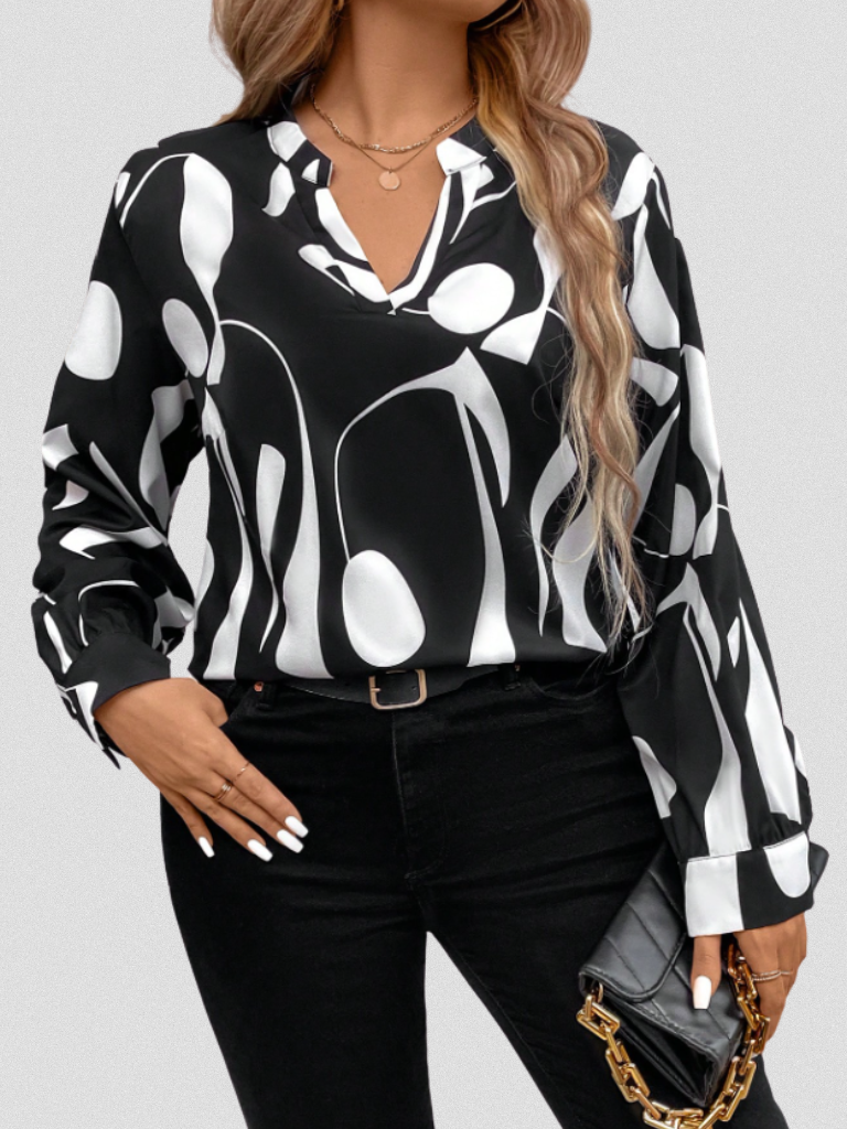 Lyra Satin Schau Bluse