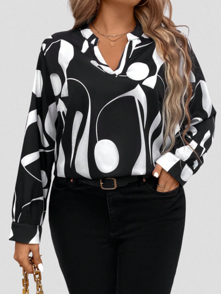 Lyra Satin Schau Bluse