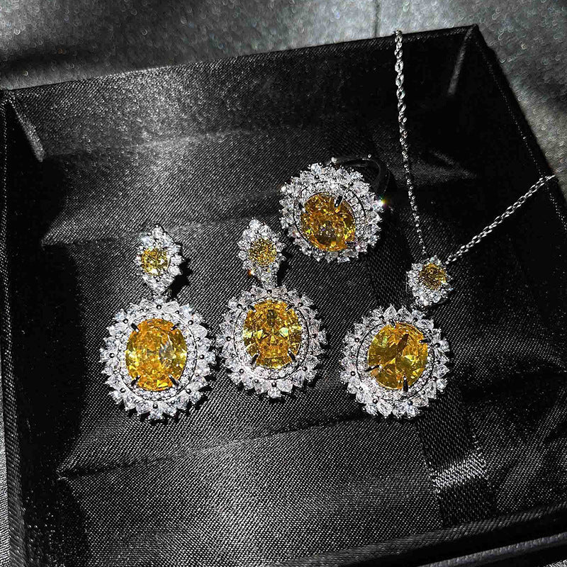 Blaues Vespera Aetherin Set aus Weißgold