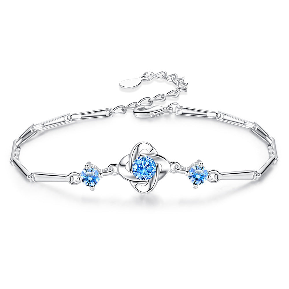Seren Klee Loop Set Blau | Weißgold