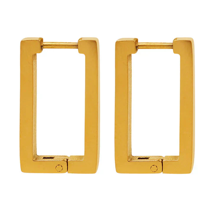 Goldene Terrafin Geometrica Ohrringe