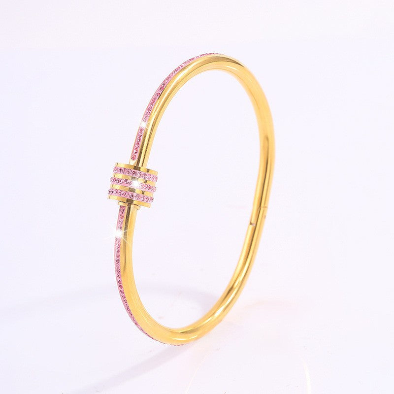 Weißes Tessandra Virelli Armband aus Gold