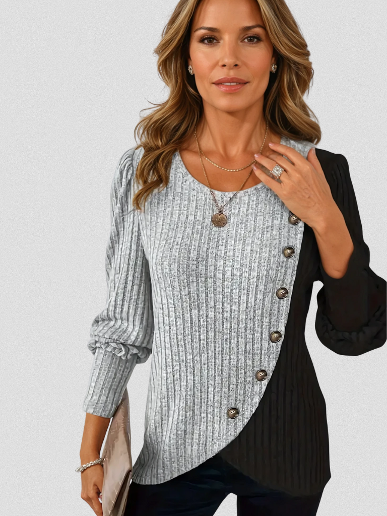 Kaia Lässiger Strick Langarmshirt