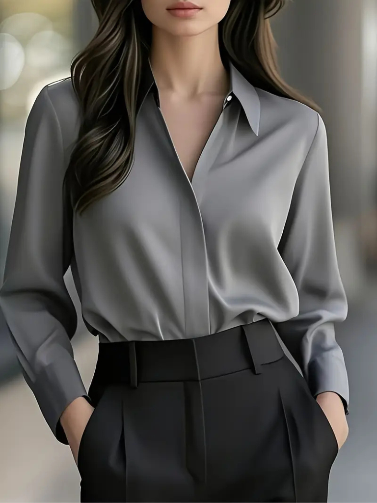 Marielle Bluse In Satin Schau