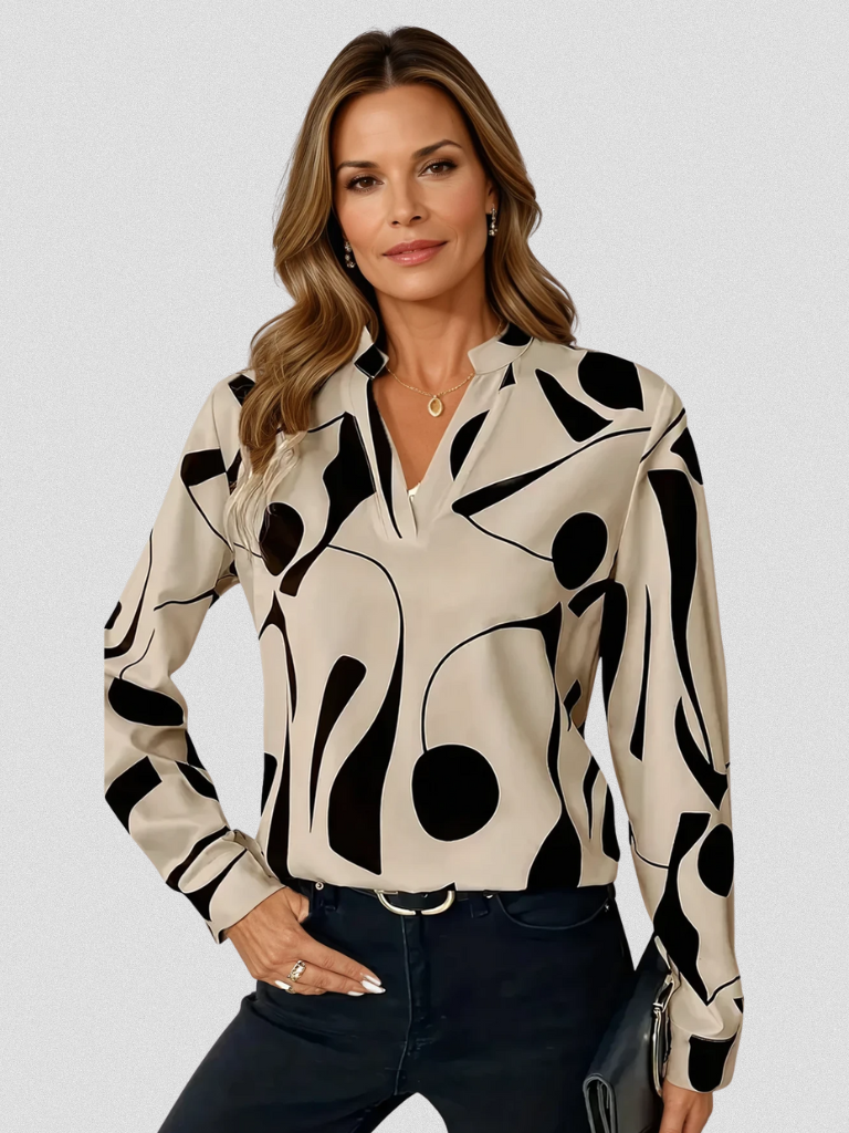 Lyra Satin Schau Bluse