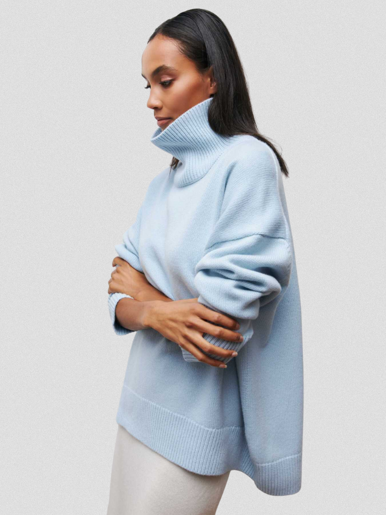 Elena Strickpullover Mit Hochkragen