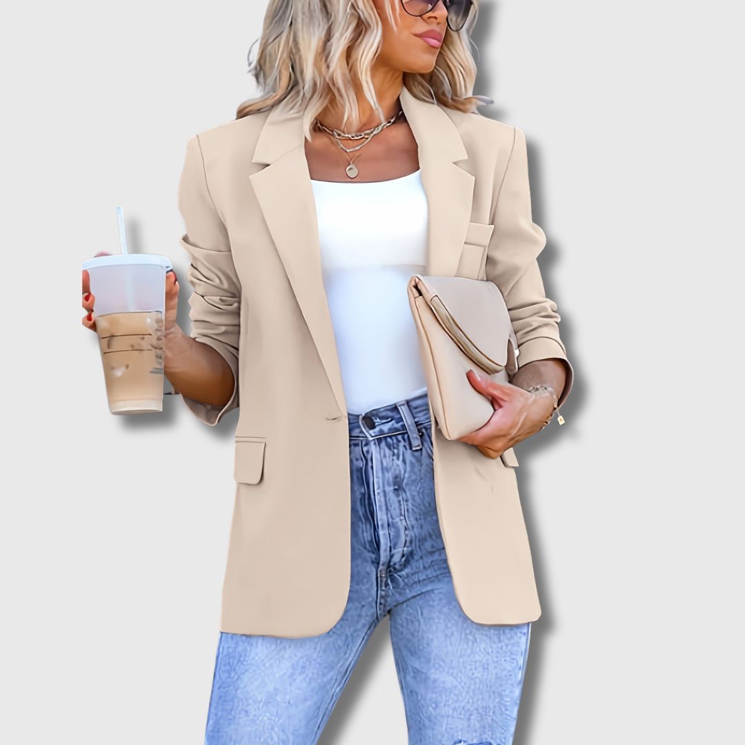 Sylvie – Damenblazer Eleganz Beige, Limitierte Edition